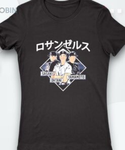 Shohei Ohtani Yoshinobu Yamamoto And Roki Sasaki Los Angeles Dodgers Kanji Shirt