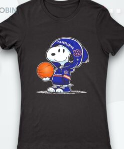 Snoopy Auburn Tigers Player Shirt Snoopy Auburn Tigers Player Shirt