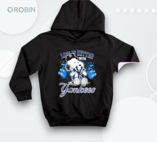 Snoopy Life Is Better With Yankees Shirt
