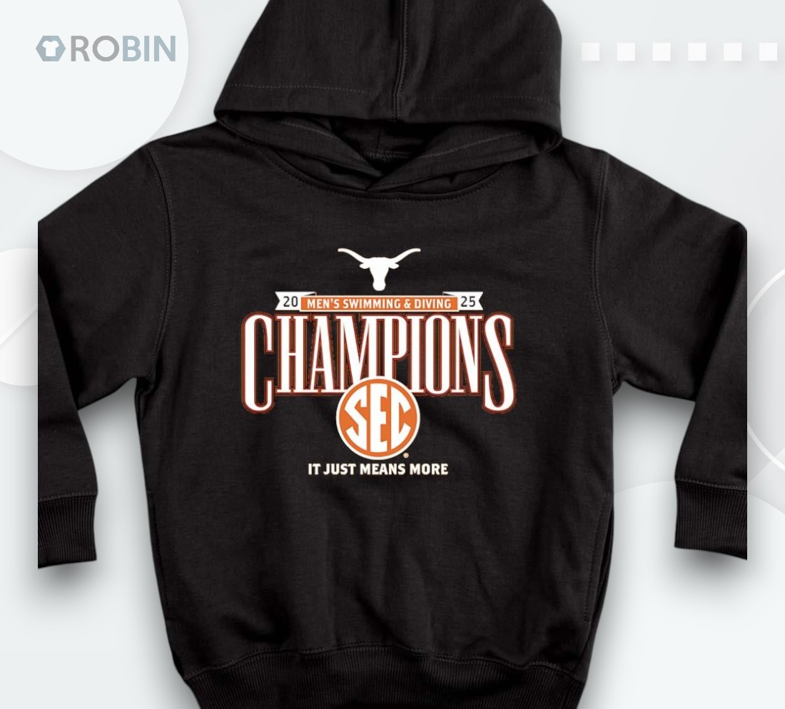 Texas Longhorns 2025 Sec Men’s Swimming And Diving Champions Shirt