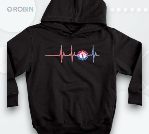 Texas Rangers Heartbeashirt