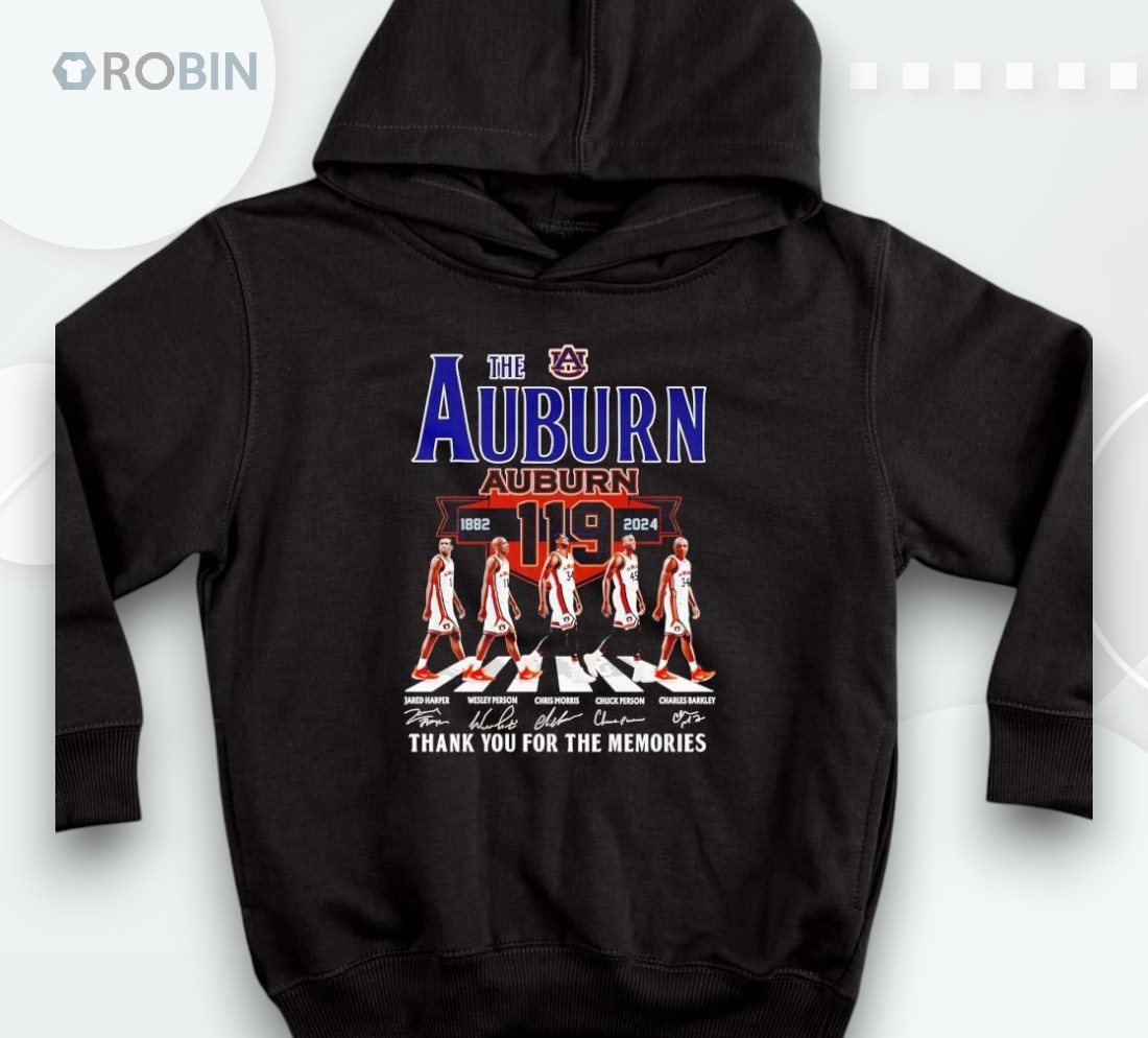 The Auburn Tigers 119 Years 1882 2025 Thank You For The Memories Shirt The Auburn Tigers 119 Years 1882 2025 Thank You For The Memories Shirt