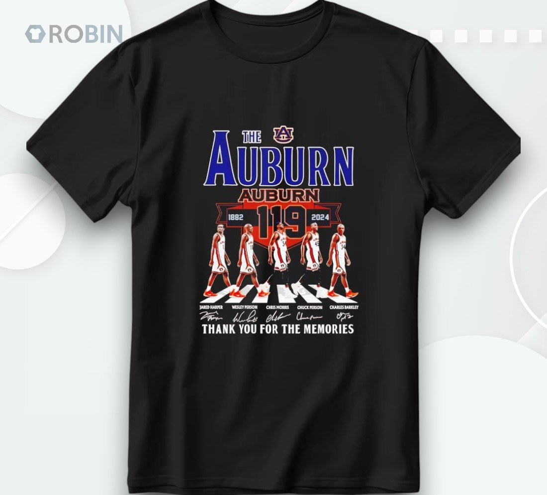 The Auburn Tigers 119 Years 1882 2025 Thank You For The Memories Shirt The Auburn Tigers 119 Years 1882 2025 Thank You For The Memories Shirt