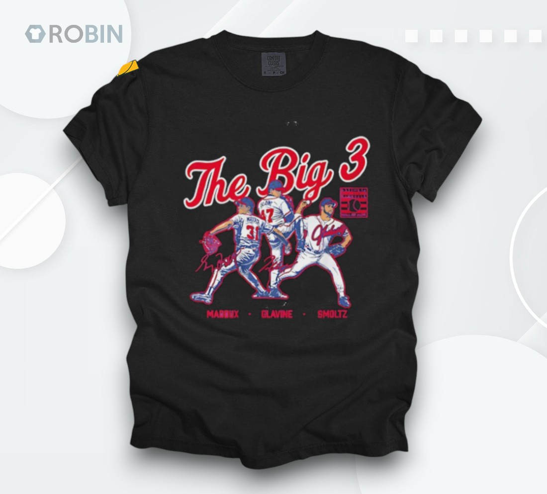 The Big 3 Greg Maddux Tom Glavine And John Smoltz Signature Shirt The Big 3 Greg Maddux Tom Glavine And John Smoltz Signature Shirt