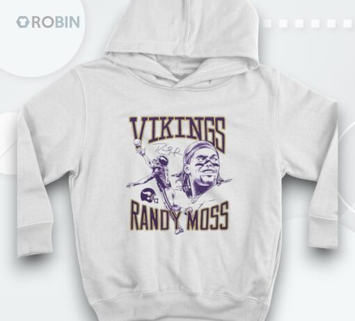 Vikings Randy Moss Portrait Signature Shirt