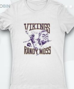 Vikings Randy Moss Portrait Signature Shirt