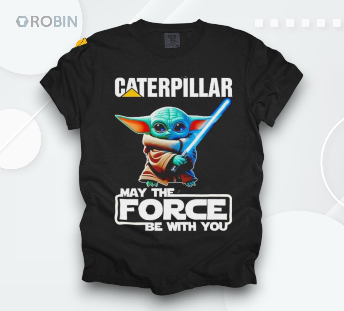 Yoda Caterpillar May The Force Be With You Shirt