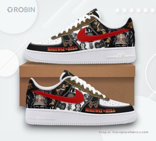 ACDC Highway to Hell Limited Edition Nike Air Force 1 Sneaker