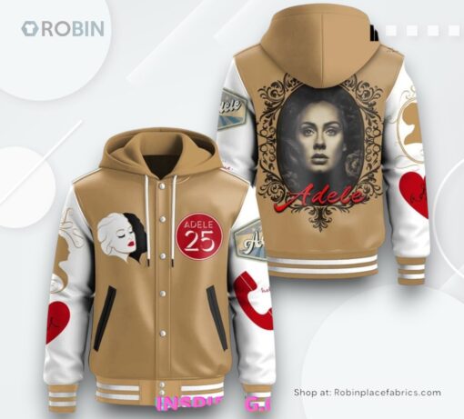 Adele 25 Album Limited Edition Hooded Varsity Jacket
