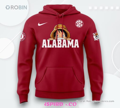 Alabama Crimson Tide x One Piece Night Special Hoodie