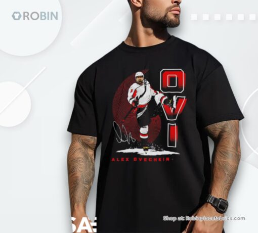 Alex Ovechkin Washington Hockey Ovi Bold Signature Shirt