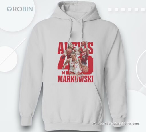 Alexis Markowski 40 Nebraska Cornhuskers Women’s Basketball Shirt