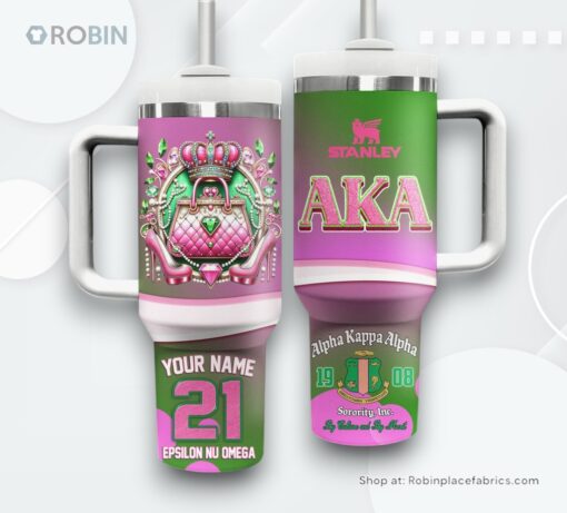 Alpha Kappa Alpha Custom Stanley Tumbler 40oz