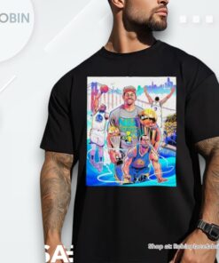 Andre Iguodala No. 9 Golden State Warriors Nba Champs 4x Comic Shirt