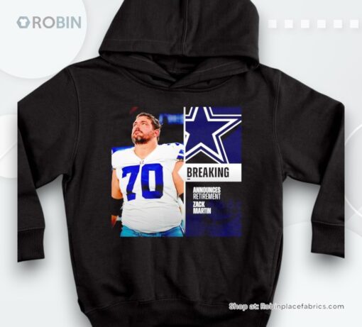 Announces Retirement Zack Martin Dallas Cowboys Shirt