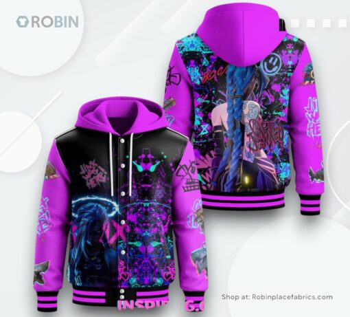 Arcane Jinx Was Here Limited Edition Hooded Varsity Jacket