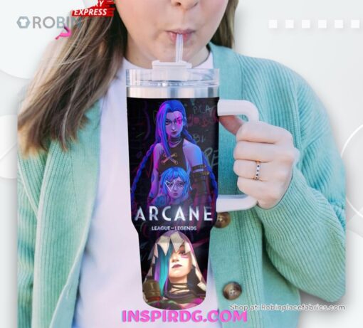Arcane League of Legends Jinx Was Here Stanley Tumbler Cup