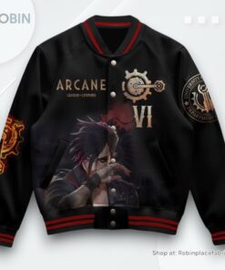 Arcane League of Legends Vi Special Edition Varsity Jacket
