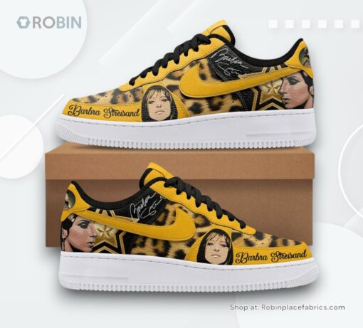 Barbra Streisand Golden Star Limited Edition Nike Air Force 1 Sneaker
