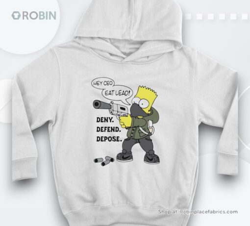 Bart Simpson Luigi Mangione Hey Ceo Eat Lead Deny Defend Depose Shirt