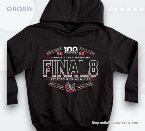 Bedford Kicking Mules 2025 Mhsaa Division 1 Team Wrestling Final 8 Shirt