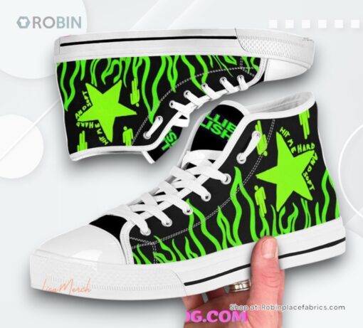 Billie Eilish Limited Edition Converse Hightop Canvas Shoes