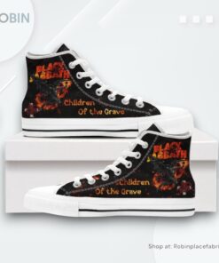 Black Sabbath Children of the Grave High Top Canvas Shoes