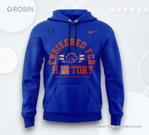 Boise State College Football Playoff 2024 25 Blue Hoodie