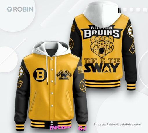 Boston Bruins Sway Special Edition Hooded Varsity Jacket