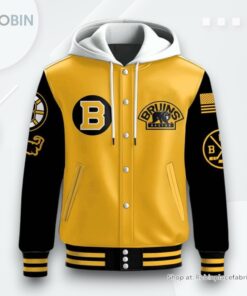 Boston Bruins Sway Special Edition Hooded Varsity Jacket