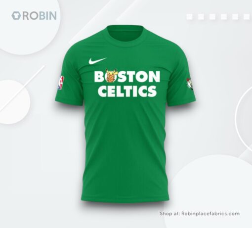 Boston Celtics x Pokémon Night 2025 T Shirt
