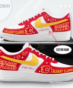 Calgary Flames Special Edition Nike Air Force 1 Sneaker