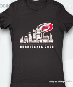 Carolina Hurricanes 2025 Players Names City Skyline Shirt