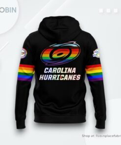 Carolina Hurricanes Pride Night 2025 Black Hoodie