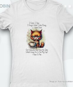 Cat I Came I Saw I Forgot What I Was Doing Went Back Shirt