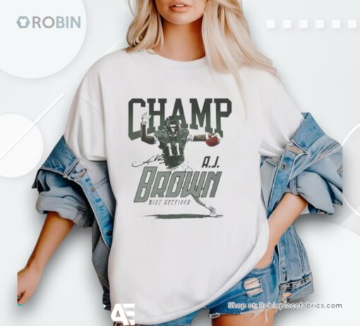 Champ A.J Brown Wide Deceived 2024 Philadelphia Eagles Shirt