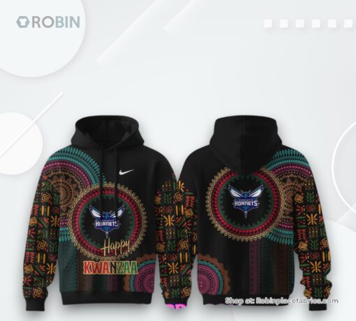 Charlotte Hornets Happy Kwanzaa 2025 Hoodie