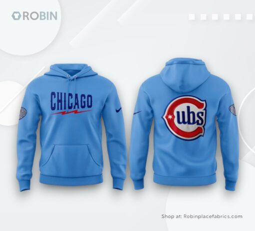Chicago Cubs Blue Alternate Uniform 2025 Hoodie