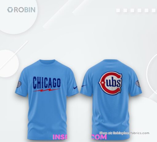 Chicago Cubs Blue Alternate Uniform 2025 T Shirt
