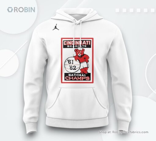 Cincinnati Bearcats 1961 1962 National Champs Hoodie