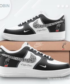 Cincinnati Bearcats Black Cat Nike Air Force 1 Sneaker Cincinnati Bearcats Black Cat Nike Air Force 1 Sneaker