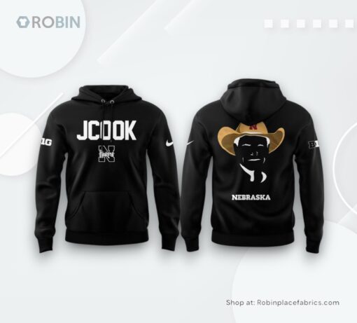 Coach John Cook Nebraska Volleyball 2025 Black Hoodie