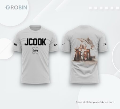 Coach John Cook Nebraska Volleyball 2025 Grey T Shirt