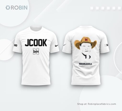 Coach John Cook Nebraska Volleyball 2025 White T Shirt