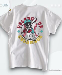 Columbus Clippers Veleros Guy Batting Baseball Shirt