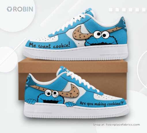 Cookie Monster Limited Edition Nike Air Force 1 Sneaker