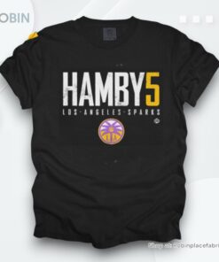 Dearica Hamby #5 Los Angeles Sparks Basketball Elite Shirt