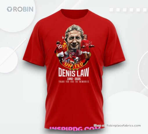 Denis Law The King Manchester United Special T Shirt
