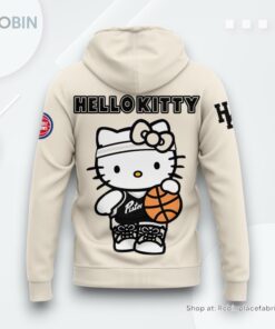 Detroit Pistons Hello Kitty Night Cream Hoodie Detroit Pistons Hello Kitty Night Cream Hoodie