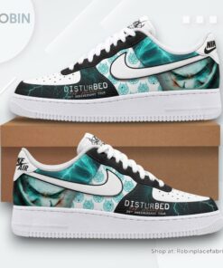 Disturbed 25th Anniversary Tour Limited Edition Nike Air Force 1 Sneaker Disturbed 25th Anniversary Tour Limited Edition Nike Air Force 1 Sneaker